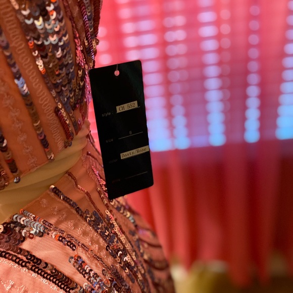 Formal beautiful Dres Dusty Rose - Picture 6 of 8